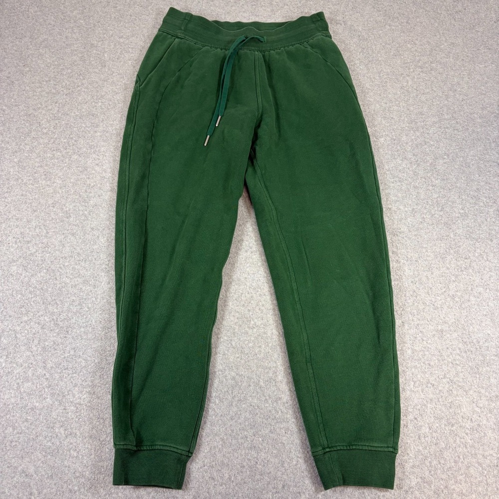 Lululemon Scuba High Rise Loose Jogger Pants Womens 6 Green Outdoors Casual